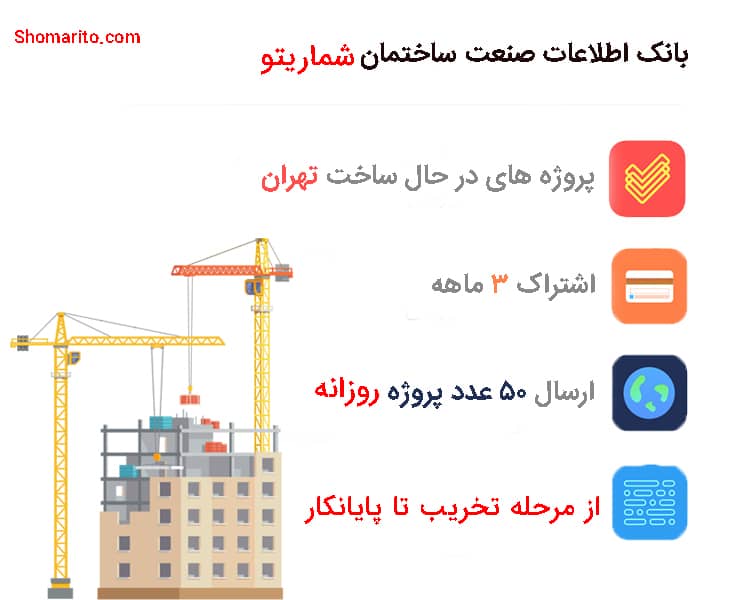پروژه های در حال ساخت تهران