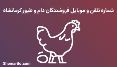 شماره تلفن و موبایل فروشندگان دام و طیور کرمانشاه