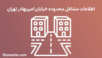 اطلاعات مشاغل محدوده خیابان امیربهادر تهران