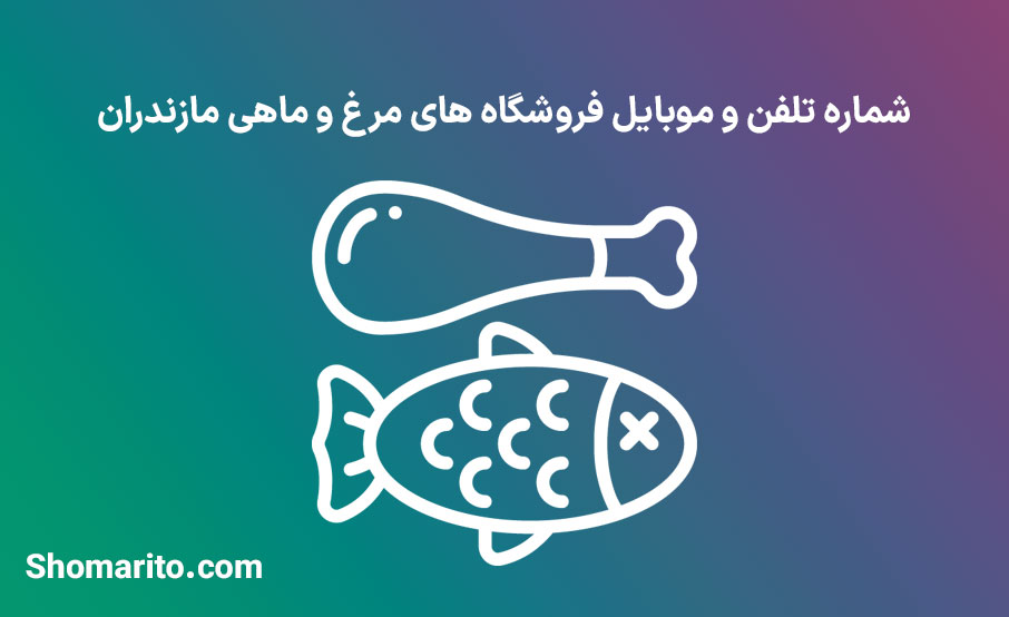 شماره تلفن و موبایل مرغ و ماهی فروشان مازندران