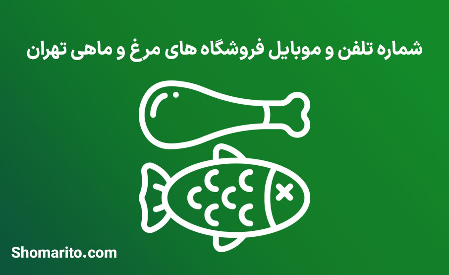 شماره تلفن و موبایل فروشگاه های مرغ و ماهی تهران