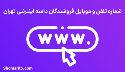 شماره تلفن و موبایل فروشندگان دامنه اینترنتی تهران