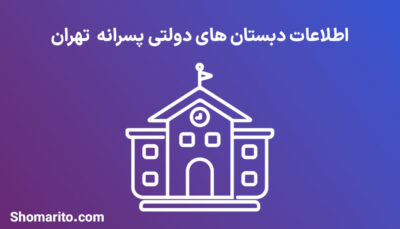 اطلاعات دبستان های دولتی پسرانه تهران